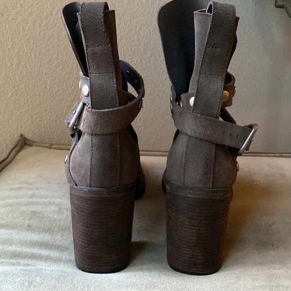 See by Chloe Fawn Suede and Nickel Grommet Ankle Booties - Picture 4 of 14